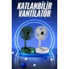3 Kademe Hız Ayarlı Vantilatör Telefon Standlı Şarjlı Katlanabilir Soğutucu Pervane Yeni Nesil