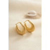 316L Çelik Gold Renk Halka Model Küpe