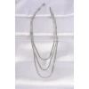 316L Çelik İtalyan Zincir Gümüş Renk Çoklu Kolye