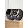 45 MM Gri Kasa Ultra Akıllı Saat Sesli Görüşme, Sağlık Takibi, Suya Dayanıklı