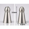 5li Profesyonel Rus Top Duy Ucu Seti – 5.9 cm Büyük Boy Paslanmaz Çelik a Sıkma ve Fırfır Uçları