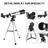 50x360 Mini Teleskop Kara Uzay Teleskobu Aliminyum Gövde Tripodlu (  )