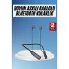 60 Saat Kablolu Boyun Askılı Dijital Göstergeli Bluetooth Kulaklığı Yeni Nesil