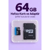 64 GB Micro SD Hafıza Kartı ve Adaptör