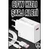 67W Şarj Aleti Turbo Hızlı TypeC Şarj