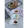 9 lu Yelpaze Kapaklı Şeffaf Mini Sosluk - Ketçap Mayonez Kabı- Kahve Yanı Şeker Lokumluk