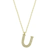 925 Ayar Gümüş U Harfi Kadın Gümüş Kolye T6629 (74)