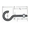 Açık Metrik Kanca M5 / 21x80 - 100 Adet