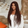 Afro Daa Fiber Sen Tül Peruk / Açık Kahve