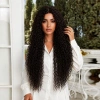 Afro Daa Fiber Sen Tül Peruk / Koyu Kestane