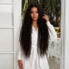 Afro Daa Fiber Sen Tül Peruk / Koyu Kestane