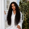 Afro Daa Fiber Sen Tül Peruk / Koyu Kestane