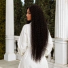 Afro Daa Fiber Sen Tül Peruk / Koyu Kestane