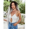 Afro Daa Fiber Sen Tül Peruk / Siyah / Gri Ombreli