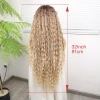 Afro Daa Kumral Balköpüğü Ombre ve Röfleli Fiber Sen Tül Peruk