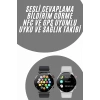 Akıllı Saat Uyku ve Sağlık Takibi NFC Uyumlu Bluetoooth Bağlantılı Android İOS Uyumlu