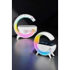 Android Uyumlu Akıllı Bluetooth Hoparlör Kablosuz Şarj Cihazı Standı