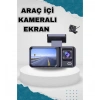 Araç Kamerası - 3 Kameralı Wifi Ön , İç ve Arka Full HD DVR Araç İçi Ekranlı Kamera