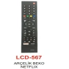 Arçelik -  3D Smart  Netflix Tv Kumandası - LCD 567