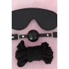 kapsulavm Gözlük Ağız Topu İp Üçlü Deri Harness Set