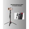 Ayarlanabilir Telefon Tripodu Selfie Stick Çok Açılı Çekim