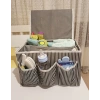 Bebek Beşik Başucu Düzenleyici Kapaklı 5 Bölmeli Organizer