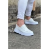 Beyaz Cilt Ortopedik Taban Erkek Casual Ayakkabı