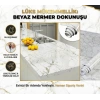 Beyaz Mermer Desenli Yapışkanlı Tezgah Folyosu (3 mt.x 60 cm)