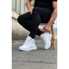 Beyaz Yüksek Taban Yarım Bilek Bot