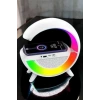 Bluetooth Hoparlör Dijital Göstergeli Wireless Şarj RGB Işıklı