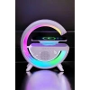 Bluetooth Hoparlör Dijital Göstergeli Wireless Şarj RGB Işıklı