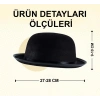 Charlie Chaplin Stil Yetişkin Şapkası – Siyaelon Parti Şapkası