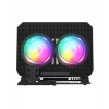 Çift Fanlı Laptop Soğutucu RGB Işıklı Sessiz Notebook Standı