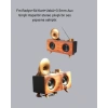 Çift Hoparlörlü Retro Bluetooth Speaker 1800mAh Bataryalı AUX USB SD Kartlı