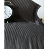 Çift Kişilik Saten Nev Takımı Elegante Stripe Siyah