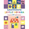 Çıkartmalarla Şekilli Boyama 4 Yaş Üstü