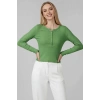 Çıtçıt Detaylı Bluz Yeşil