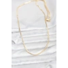 CM 14K Gold Renk Kare Zincirli Model 60 cm Kadın Kolye