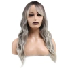 Daalı Perçemli Fiber Sen Orta Boy Peruk / Ombre ve Röfleli