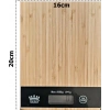 Dijital Lcd Mutfak Tartısı Terazisi 5kg Bambu Desenli (  )