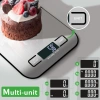 Dijital Mutfak Terazisi Paslanmaz Çelik Elektronik Lcd Ağırlık 5 Kg Ölçeklii Pişirme Ölçü Aleti (  )