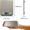 Dijital Mutfak Terazisi Paslanmaz Çelik Elektronik Lcd Ağırlık 5 Kg Ölçeklii Pişirme Ölçü Aleti (  )