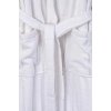Ephemeris Pamuk Kapüşonlu Unisex Bornoz - Lara Beyaz
