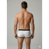 Erkek Beyaz Biyeli File Boxer