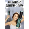 Fön Tarak Saç Düzleştirici Üflemeli Fön Makinesi Sıkı Dişli Taşınabilir