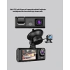 Full HD Üç Kameralı Araç Kamerası 170° Geniş Açılı ve Park Destekli