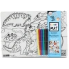 Funny Mat - Uzay Ve Dinozorlar 6Lı Kalem Hediyeli 25 x 35 cm