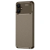 Galaxy A06 Kılıf Auto Fus Karbon Kapak - Kahverengi