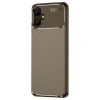 Galaxy A06 Kılıf Auto Fus Karbon Kapak - Kahverengi
