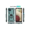 Galaxy A22 Kılıf Sofya Yüzüklü  Kapak - Yeşil